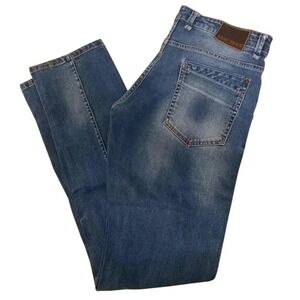 Men's Bare Denim Skinny Leg Blue Jeans size W34 L32
